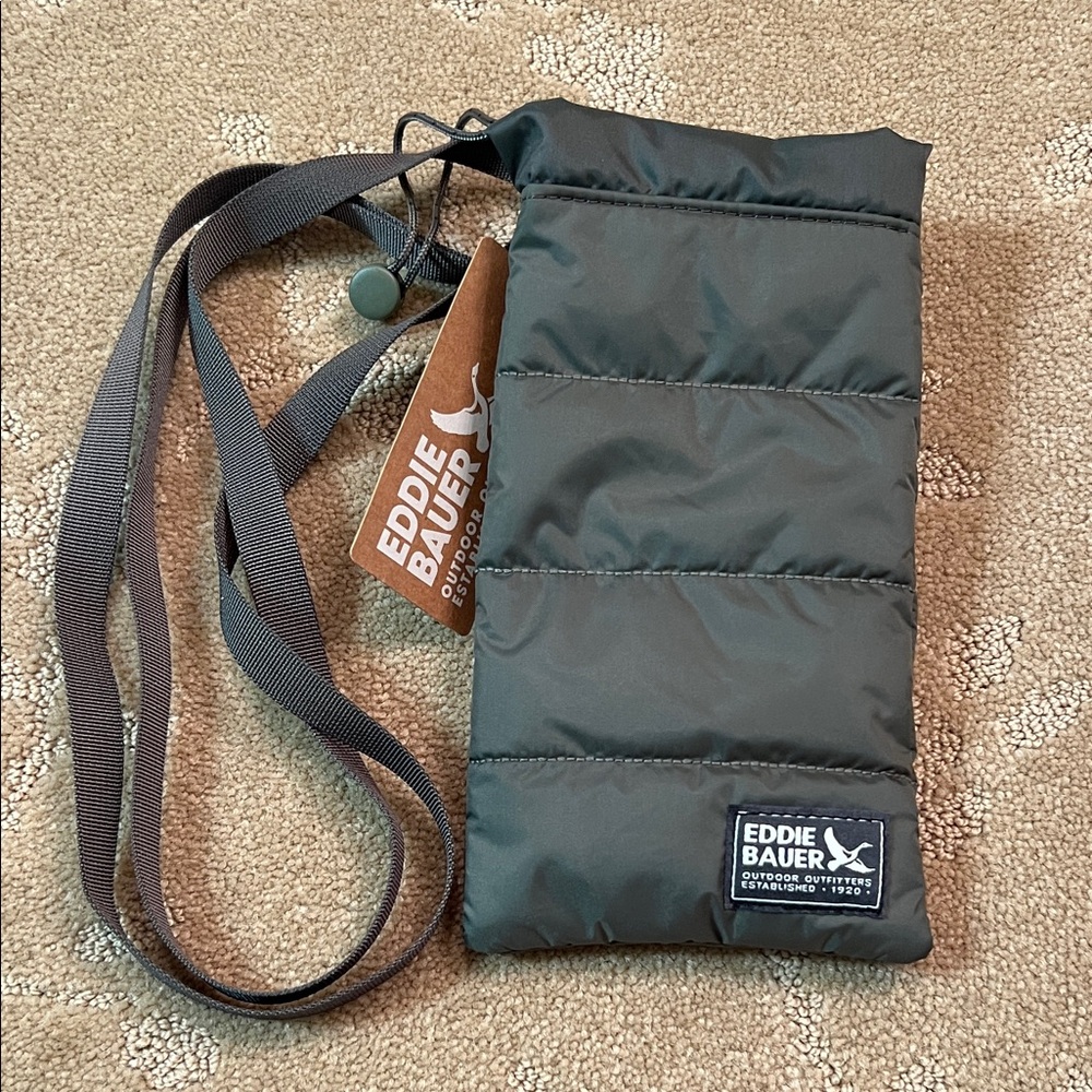 NWT Eddie Bauer Spruce Cirruslite Quilted Pouch